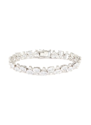 Main View - Click To Enlarge - CZ BY KENNETH JAY LANE - Oval cubic zirconia bracelet