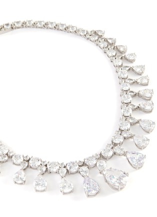 Detail View - Click To Enlarge - CZ BY KENNETH JAY LANE - Cubic zirconia vanderbilt necklace