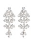 Main View - Click To Enlarge - CZ BY KENNETH JAY LANE - Cluster leaf cubic zirconia statement earrings