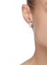 Figure View - Click To Enlarge - CZ BY KENNETH JAY LANE - Cushion cubic zirconia clip earrings