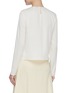 Back View - Click To Enlarge - THEORY - Asymmetrical Drape Silk Blouse