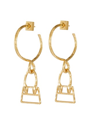 Main View - Click To Enlarge - JACQUEMUS - Les Creoles Chiquita' bag charm earrings