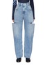 Main View - Click To Enlarge - MAISON MARGIELA - Side Cut-out Whiskered Denim Jeans