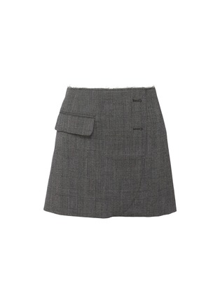 Main View - Click To Enlarge - VETEMENTS - Deconstructed Blazer Raw Edge Mini Skirt