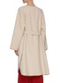 Back View - Click To Enlarge - CHLOÉ - Leather trim belted double face coat