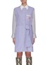 Main View - Click To Enlarge - CHLOÉ - Striped side knot shirt dress
