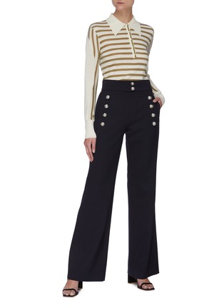 Figure View - Click To Enlarge - CHLOÉ - Open stitch sweater