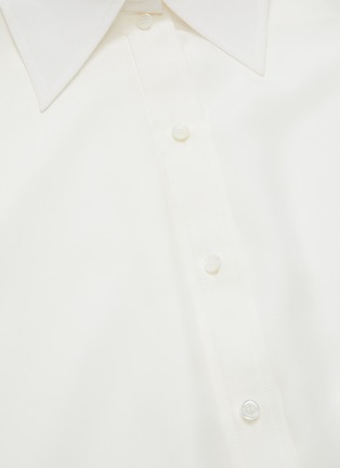  - CHLOÉ - Logo Embroidered Cuff Point Collar Shirt
