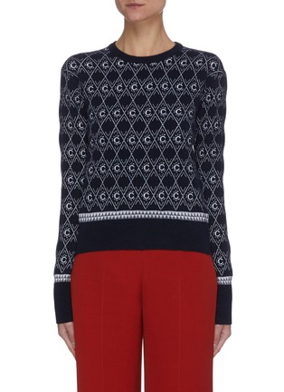 Main View - Click To Enlarge - CHLOÉ - Jacquard Virgin Wool Blend Sweater