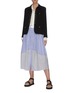 Figure View - Click To Enlarge - CHLOÉ - Button Front Stripe Poplin Midi Skirt