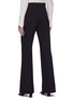 Back View - Click To Enlarge - CHLOÉ - Silver-toned button wide leg wool suiting pants