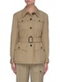 Main View - Click To Enlarge - CHLOÉ - Belted Patch Pocket Canvas Military Jacket