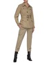Figure View - Click To Enlarge - CHLOÉ - Belted Patch Pocket Canvas Military Jacket