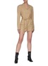 Figure View - Click To Enlarge - LOW CLASSIC - Belted Pad Shoulder Tailored Romper