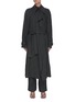 Main View - Click To Enlarge - LOW CLASSIC - Oversize Belted Linen Trench Coat