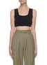 Main View - Click To Enlarge - LOW CLASSIC - Square Neck Knit Crop Top