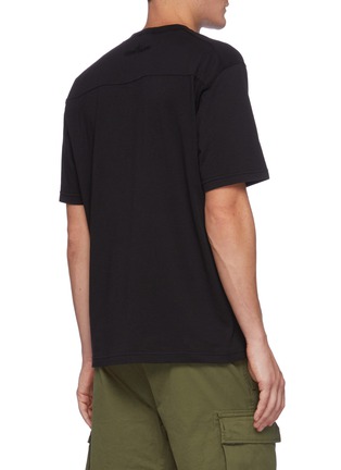 Back View - Click To Enlarge - STONE ISLAND - Zipped chest pocket T-shirt