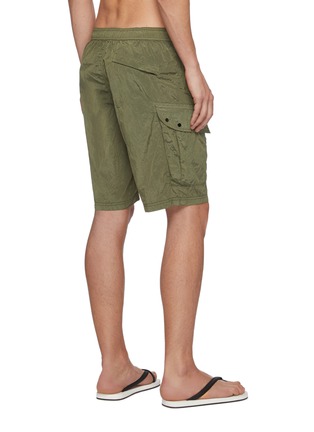 Back View - Click To Enlarge - STONE ISLAND - Garment dyed nylon swimming trunks