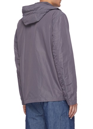 Back View - Click To Enlarge - STONE ISLAND - Micro reps hooded jacket