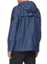 Back View - Click To Enlarge - STONE ISLAND - Chambray 3L hooded jacket