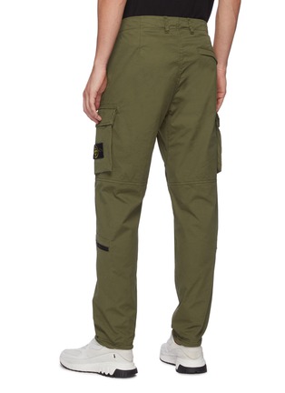 Back View - Click To Enlarge - STONE ISLAND - Garment dyed cargo pants