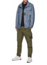Figure View - Click To Enlarge - STONE ISLAND - Garment dyed cargo pants