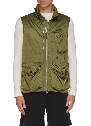 Main View - Click To Enlarge - STONE ISLAND - Garment dyed cargo pocket vest