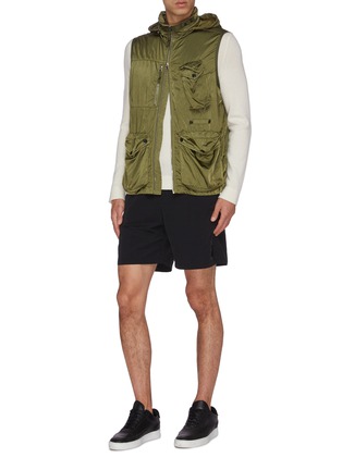 Figure View - Click To Enlarge - STONE ISLAND - Garment dyed cargo pocket vest