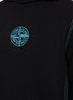  - STONE ISLAND - Malfilé fleece embroidered compass logo hoodie
