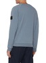 Back View - Click To Enlarge - STONE ISLAND - 'Malfile' fleece raglan sweatshirt