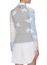 Back View - Click To Enlarge - THOM BROWNE  - Panelled fish intarsia cashmere cardigan