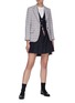 Figure View - Click To Enlarge - THOM BROWNE  - Heart cutout four bar cardigan