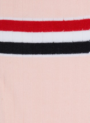Detail View - Click To Enlarge - THOM BROWNE  - Tricolour stripe cotton socks