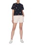 Figure View - Click To Enlarge - THOM BROWNE  - Floral embroidered boxy T-shirt