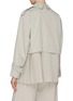 Back View - Click To Enlarge - THE KEIJI - Panelled side pleat trench jacket