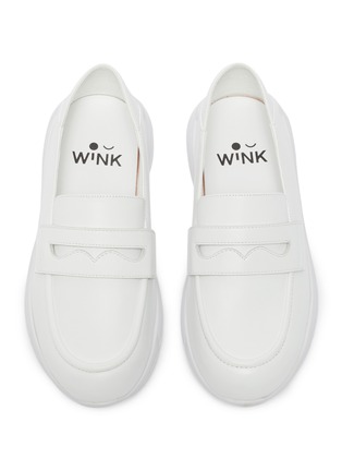 Figure View - Click To Enlarge - WINK - Mochi Toddlers/Kids Leather Loafers
