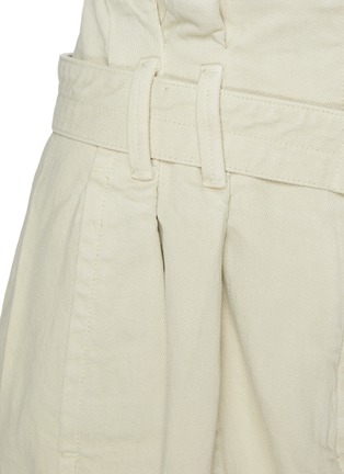 Detail View - Click To Enlarge - LEMAIRE - Belted High Waist Denim Skirt
