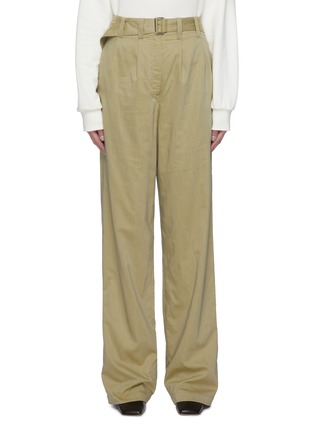 Main View - Click To Enlarge - LEMAIRE - Belted drop crotch suiting pants