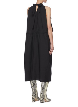 Back View - Click To Enlarge - LEMAIRE - Drawstring Waist Drape Front Sleeveless Foulard Dress