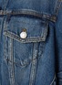 ALEXANDER MCQUEEN - Pleat Detail Puffed Sleeve Denim Crop Jacket