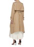 Back View - Click To Enlarge - ALEXANDER MCQUEEN - Belted Curve Hem Trench Coat