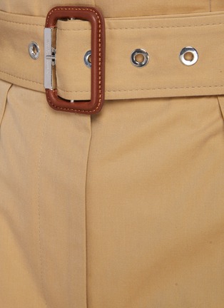  - ALEXANDER MCQUEEN - Belted Pleat Detail Military Shorts