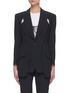 Main View - Click To Enlarge - ALEXANDER MCQUEEN - Cut-out Detail Single-breast Blazer