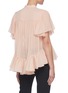 Back View - Click To Enlarge - ALEXANDER MCQUEEN - Ruffled Smock Round Collar Blouse