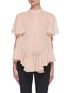 Main View - Click To Enlarge - ALEXANDER MCQUEEN - Ruffled Smock Round Collar Blouse