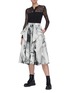 Figure View - Click To Enlarge - ALEXANDER MCQUEEN - Printed ruffle midi skirt