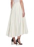 Back View - Click To Enlarge - ALEXANDER MCQUEEN - Flared Asymmetric Hem Pleated Maxi Skirt