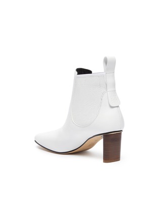  - LOEWE - Block Heel Leather Insert Chelsea Boots