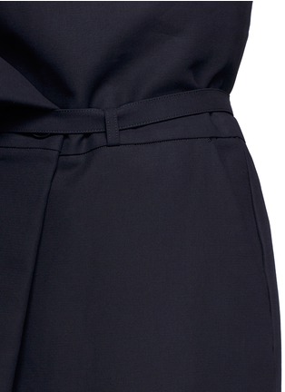 Detail View - Click To Enlarge - ENFÖLD - Belted paperbag waist midi skirt