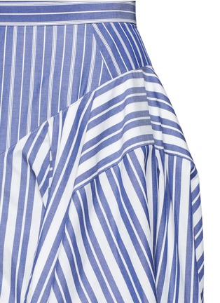 Detail View - Click To Enlarge - ENFÖLD - Reconstructed stripe shirting skirt